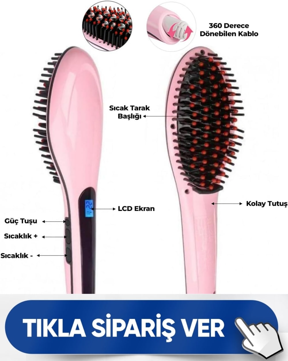 Miss Hair Saç Düzleştirici Tarak